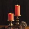 imageLuminara  Flameless LED Battery Operated Flickering Pillar Candles  Burnt Orange Pack of 13x65  Realistic Moving Flame Real Wax IndoorOutdoorBurnt Orange