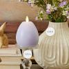 imageLuminara  Flameless Holiday Crystal Beads Glitter Sphere Candle  Spring Lake  Pack of 14x425  Auto Timer Builtin 5Hour Timer Indoor UseChalky Gentle Lavender