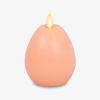 imageLuminara  Flameless Holiday Crystal Beads Glitter Sphere Candle  Spring Lake  Pack of 14x425  Auto Timer Builtin 5Hour Timer Indoor UseChalky Mellow Peach