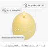 imageLuminara  Flameless Holiday Crystal Beads Glitter Sphere Candle  Spring Lake  Pack of 14x425  Auto Timer Builtin 5Hour Timer Indoor UseLemon Chiffon