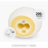 imageLuminara  Flameless Holiday Crystal Beads Glitter Sphere Candle  Spring Lake  Pack of 14x425  Auto Timer Builtin 5Hour Timer Indoor UseYellow