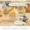 imageLuminara  Flameless Holiday Crystal Beads Glitter Sphere Candle  Spring Lake  Pack of 14x425  Auto Timer Builtin 5Hour Timer Indoor UseYellow