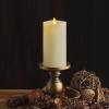 imageLuminara  Flameless LED Battery Operated Flickering Pillar Candles  Ivory  Pack of 13x45  Realistic Moving Flame Real Wax IndoorOutdoor DecorIvory