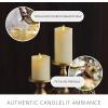 imageLuminara  Flameless LED Battery Operated Flickering Pillar Candles  Ivory  Pack of 13x45  Realistic Moving Flame Real Wax IndoorOutdoor DecorIvory