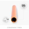 imageLuminara Flameless Candle Taper 1quot x 95quot Melted Top Real Wax Unscented Remote Ready Timer Russet Orange