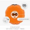 imageLuminara JackoLantern Pumpkin Figural Flameless Candle Real Wax Moving Flame LED Candle 4quot x 43quot Time Function Russet Orange
