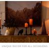 imageLuminara JackoLantern Pumpkin Figural Flameless Candle Real Wax Moving Flame LED Candle 4quot x 43quot Time Function Russet Orange