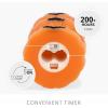imageLuminara Stacked JackoLanterns Pumpkins Figural Russet Orange Flameless Candle Real Wax Moving Flame LED Candle 31quot x 6quot