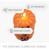 imageLuminara Stacked JackoLanterns Pumpkins Figural Russet Orange Flameless Candle Real Wax Moving Flame LED Candle 31quot x 6quot