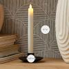 imageLuminara  Flameless Battery Operated Taper Candle  Pearl Ivory  Pack of 11x95  LED Flickering Flame  Realistic Safe for Home Kids and PetsPearl Ivory