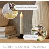 imageLuminara  Flameless Battery Operated Taper Candle  Pearl Ivory  Pack of 11x95  LED Flickering Flame  Realistic Safe for Home Kids and PetsPearl Ivory