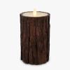 imageLuminara Real Bark Flameless LED Candle Ivory 35quot x 65quot Moving Flame Battery Operated with Timer Realistic Wax Pillar for Home Decor Indoor Safe3 x 65