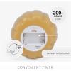 imageLuminara Tall Pumpkin Figural Flameless Flickering Moving Flame LED Candle 49quot x 6quot Chalky Finish Real Unscented Wax Time Function Harvest Gold