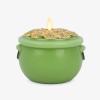 imageLuminara Lucky Green Pot of Gold Candle  Flickering RealFlame Technology Flameless LED Remote Ready Classic Green St Patricks Day 48quot x 43quot