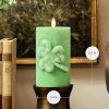 imageLuminara Lucky Green Shamrock Pillar Candle  Flickering RealFlame Technology  Flameless LED  Remote Ready  St Patricks Day  34quot x 65quot