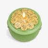 imageLuminara Lucky Green Pot of Gold Candle  Flickering RealFlame Technology Flameless LED Remote Ready Classic Green St Patricks Day 48quot x 43quot