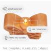 imageLuminara Sunlit Honey Butterfly Garden Candle Flameless RealFlame NatureInspired Battery Operated LED Decor Spring Summer Collection 66quot x 43quot