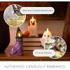 imageLuminara Flameless Halloween Ghost Dog Candle 35quot x 7quot Indoor LED Light Home Figurine Decoration wHand Painted Details OnOff Timer Batteries ampamp Remote Sold Separately Cute Spooky Puppy Ornament