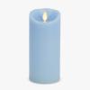 imageLuminara Sunlit Honey Garden Pillar Candles  Flameless RealFlame NatureInspired Battery Operated LED Decor  Spring Summer Collection  3quot x 45quotAiry Blue