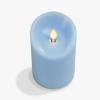 imageLuminara Sunlit Honey Garden Pillar Candles  Flameless RealFlame NatureInspired Battery Operated LED Decor  Spring Summer Collection  3quot x 45quotAiry Blue