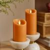 imageLuminara Sunlit Honey Garden Pillar Candles  Flameless RealFlame NatureInspired Battery Operated LED Decor  Spring Summer Collection  3quot x 45quotSunlit Honey