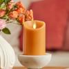 imageLuminara Sunlit Honey Garden Pillar Candles  Flameless RealFlame NatureInspired Battery Operated LED Decor  Spring Summer Collection  3quot x 45quotSunlit Honey