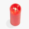 imageLuminara Sunlit Honey Garden Pillar Candles  Flameless RealFlame NatureInspired Battery Operated LED Decor  Spring Summer Collection  3quot x 45quotTrue Red