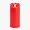 imageLuminara Sunlit Honey Garden Pillar Candles  Flameless RealFlame NatureInspired Battery Operated LED Decor  Spring Summer Collection  3quot x 45quotTrue Red