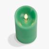 imageLuminara Sunlit Honey Garden Pillar Candles  Flameless RealFlame NatureInspired Battery Operated LED Decor  Spring Summer Collection  3quot x 45quotVibrant Green