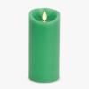 imageLuminara Sunlit Honey Garden Pillar Candles  Flameless RealFlame NatureInspired Battery Operated LED Decor  Spring Summer Collection  3quot x 45quotVibrant Green