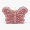 imageLuminara Blooming Mauve Butterfly Garden Candle Flameless RealFlame NatureInspired Battery Operated LED Decor Spring Summer Collection 66quot x43quot