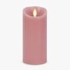 imageLuminara Blooming Mauve Garden Pillar Candles  Flameless RealFlame NatureInspired Battery Operated LED Decor  Spring Summer Collection  3quot x 65quot