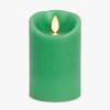 imageLuminara Sunlit Honey Garden Pillar Candles  Flameless RealFlame NatureInspired Battery Operated LED Decor  Spring Summer Collection  3quot x 45quotVibrant Green