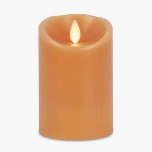 imageLuminara Sunlit Honey Garden Pillar Candles  Flameless RealFlame NatureInspired Battery Operated LED Decor  Spring Summer Collection  3quot x 45quotSunlit Honey