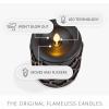 imageLuminara Black Embossed Fretwork 35quot x 45quot Pillar AA Battery Operated wTimer Function Flickering Flameless LED Light Real Wax Candle for Indoor Home Decoration for Dining Room Table Centerpiece