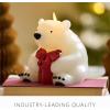 imageLuminara Flameless Candle Polar Bear with Gift Figural Moving Flame LED Candle 5quotx55quot