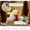 imageLuminara Flameless Candle Polar Bear with Gift Figural Moving Flame LED Candle 5quotx55quot
