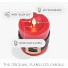 imageLuminara Flickering Flameless LED Candle Battery Operated Timer Function Remote Ready Sold Separately Red Santa Belt 34quot x 45quot Pillar Unscented Real Wax Moving Flame Christmas Holiday DcorSanta Belt