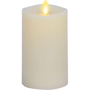 imageMatchless LED Flameless Pillar Candle Melted Edge Unscented Moving Flame Real Wax 5Hour Timer Battery Powered Remote Ready 55inch55inch