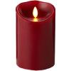 imageLuminara Flameless Candle Cinnamon Scented Moving Flame Candle with Timer 5quot Red
