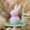 image:imageLuminara Easter Bunny Candle 45 x 45 x 85 Flameless RealFlame HolidayInspired Decor AA Batteries Flickering LED Flame Cashmere BlueGentle Lavender