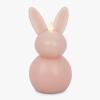 image:imageLuminara Easter Bunny Candle 45 x 45 x 85 Flameless RealFlame HolidayInspired Decor AA Batteries Flickering LED Flame Cashmere BlueDusky Rose
