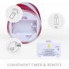 image:imageLuminara Classic Candy Cane Holiday Collection Flameless Candles Real Wax LED Pillar Taper and Sphere Timer Remote Ready