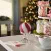 image:imageLuminara Classic Candy Cane Holiday Collection Flameless Candles Real Wax LED Pillar Taper and Sphere Timer Remote Ready