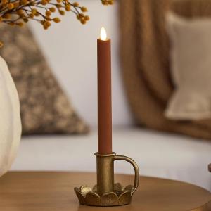 image:imageLuminara  Flameless Battery Operated Taper Candle  Sunlit Honey  Pack of 11x95  LED Flickering Flame  Realistic Safe for Home Kids and PetsCaramel Caf