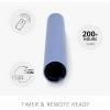 image:imageLuminara  Flameless LED Battery Operated Flickering Taper Candles  Cornflower Blue  Pack of 2 1 x 975 Realistic Moving Flame Wax UnscentedCornflower