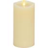 image:imageMatchless Candle Co by Luminara Moving Flame LED Candle Melted Edge Smooth Finish Real Wax Unscented Timer Remote Ready  Pearl Ivory 35 x 7535 x 75
