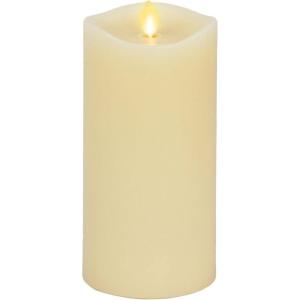 image:imageMatchless Candle Co by Luminara Moving Flame LED Candle Melted Edge Smooth Finish Real Wax Unscented Timer Remote Ready  Pearl Ivory 35 x 7535 x 75