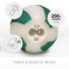 image:imageLuminara Moving Flame LED Candle  Unscented Real Wax Chalk Rope Ball  Timer Flameless Flickering for Home Centerpiece Coastal Christmas DecorCandy Cane Green