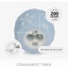 image:imageLuminara Moving Flame LED Candle  Unscented Real Wax Chalk Rope Ball  Timer Flameless Flickering for Home Centerpiece Coastal Christmas DecorCashmere Blue Floral